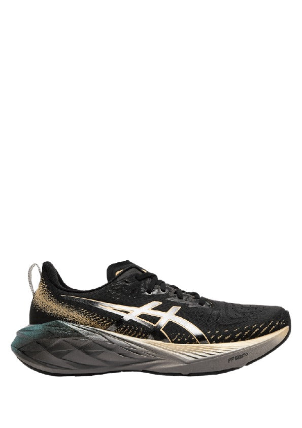 asicss Black Novablast 4 Platinum Champagne