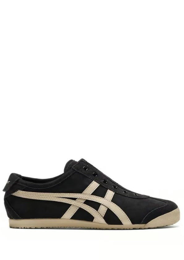 onitsukaa tigerr mexico 66 slip on black putty