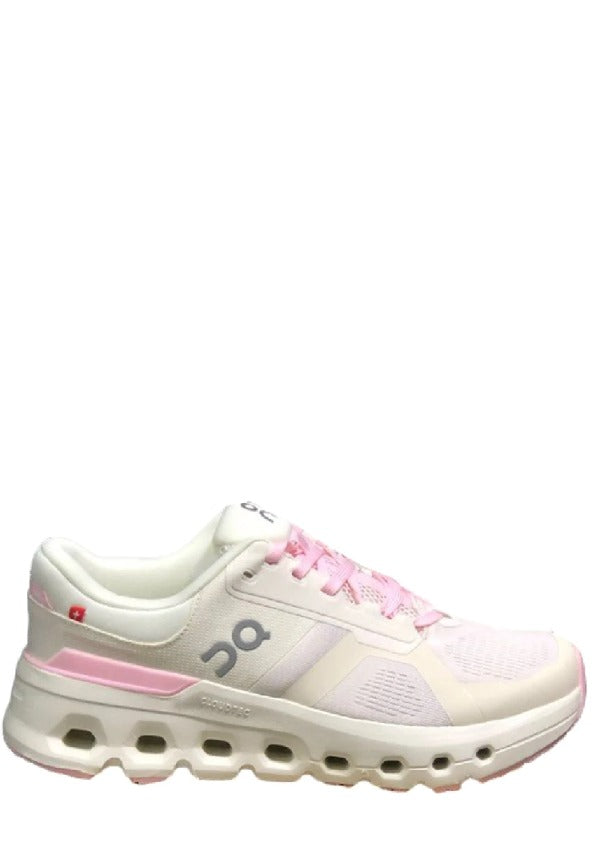 On Running Cloud Runner Shoes White Pink Sporty Elegant 1227