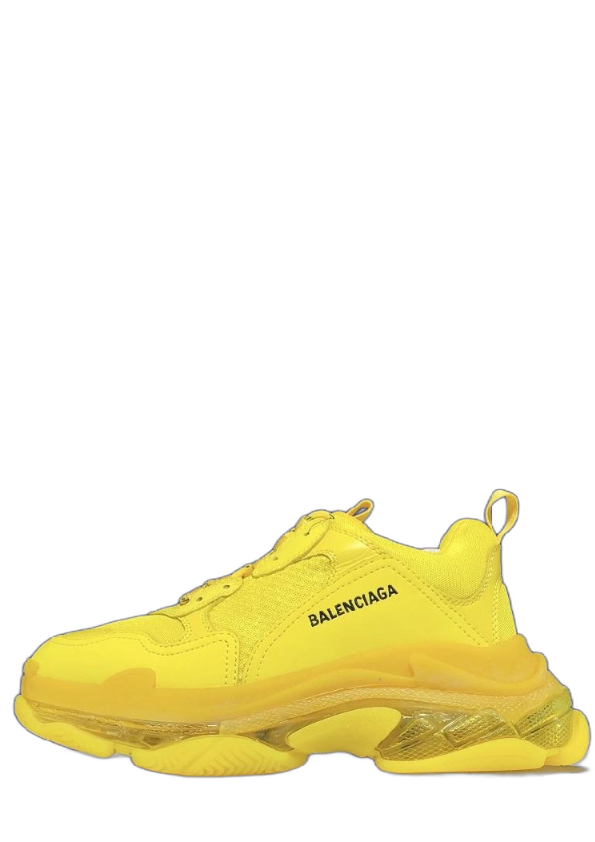 Balenciaga Triple S Clear Sole Sneakers Yellow