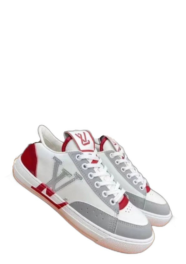 Louiss Vuittonn LV Charlie Sneaker White Red