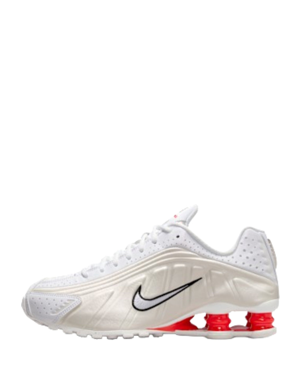 nikee Shox R4 White Red Phantom