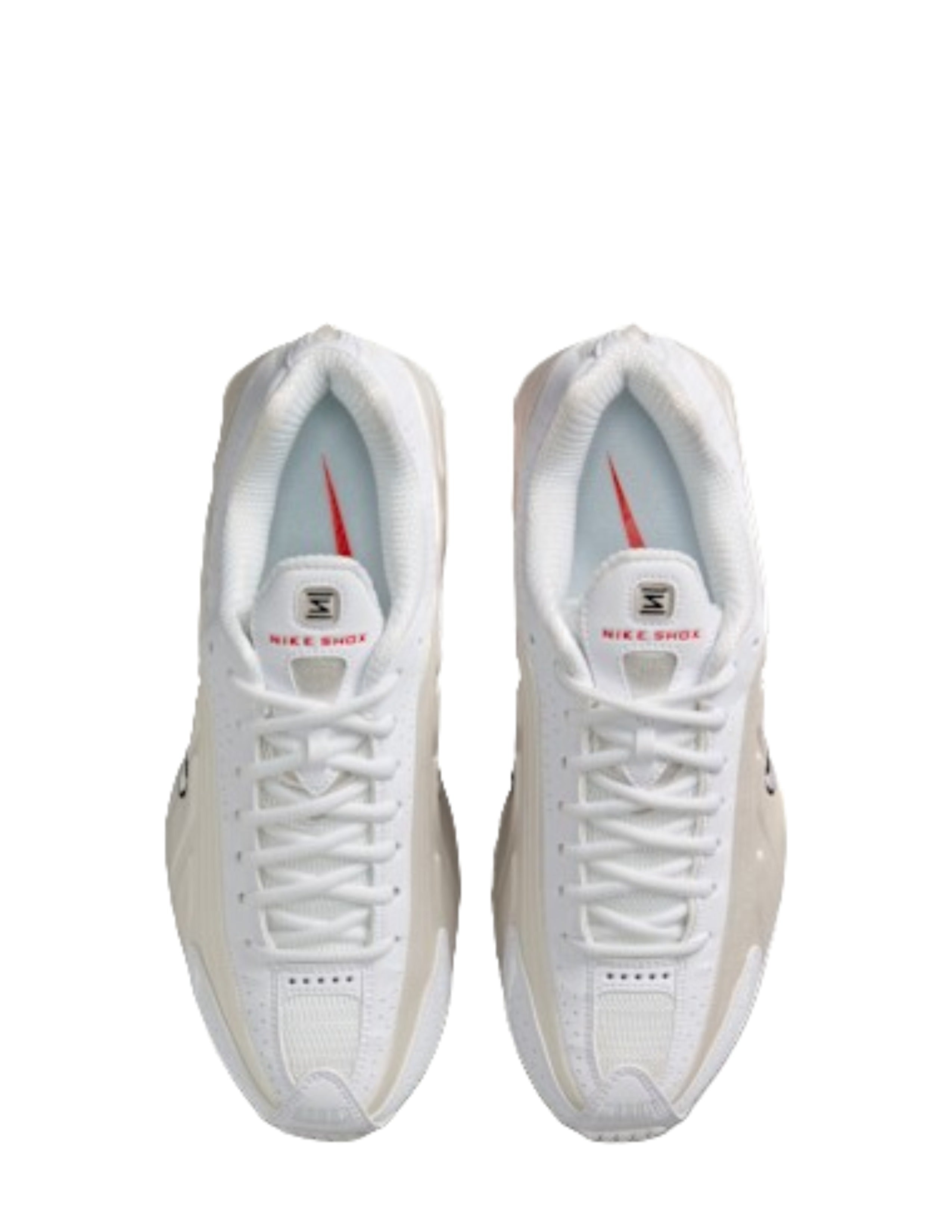 nikee Shox R4 White Red Phantom
