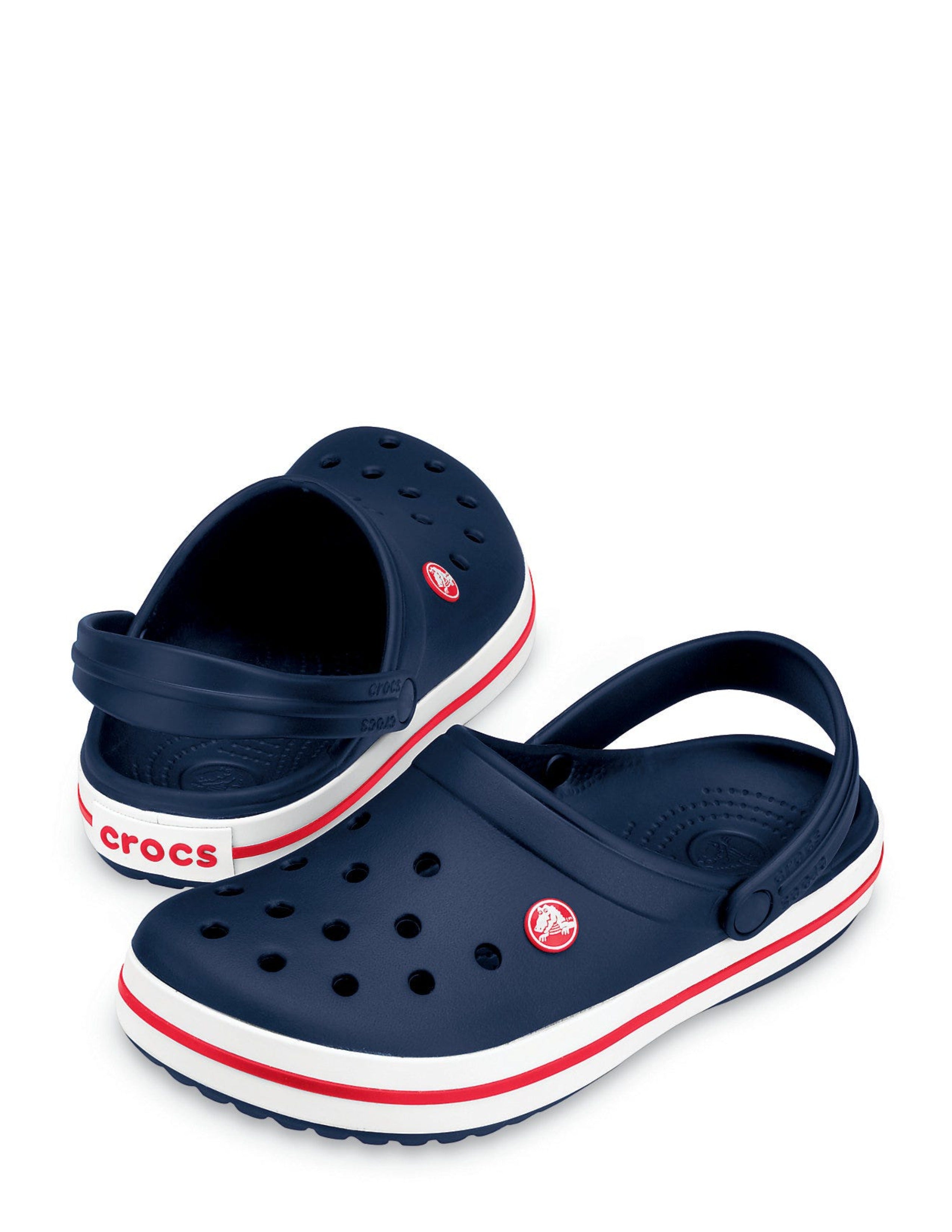 Womens Crocss Bayaband Classic clogs Navy With 10 Jibbits Charms