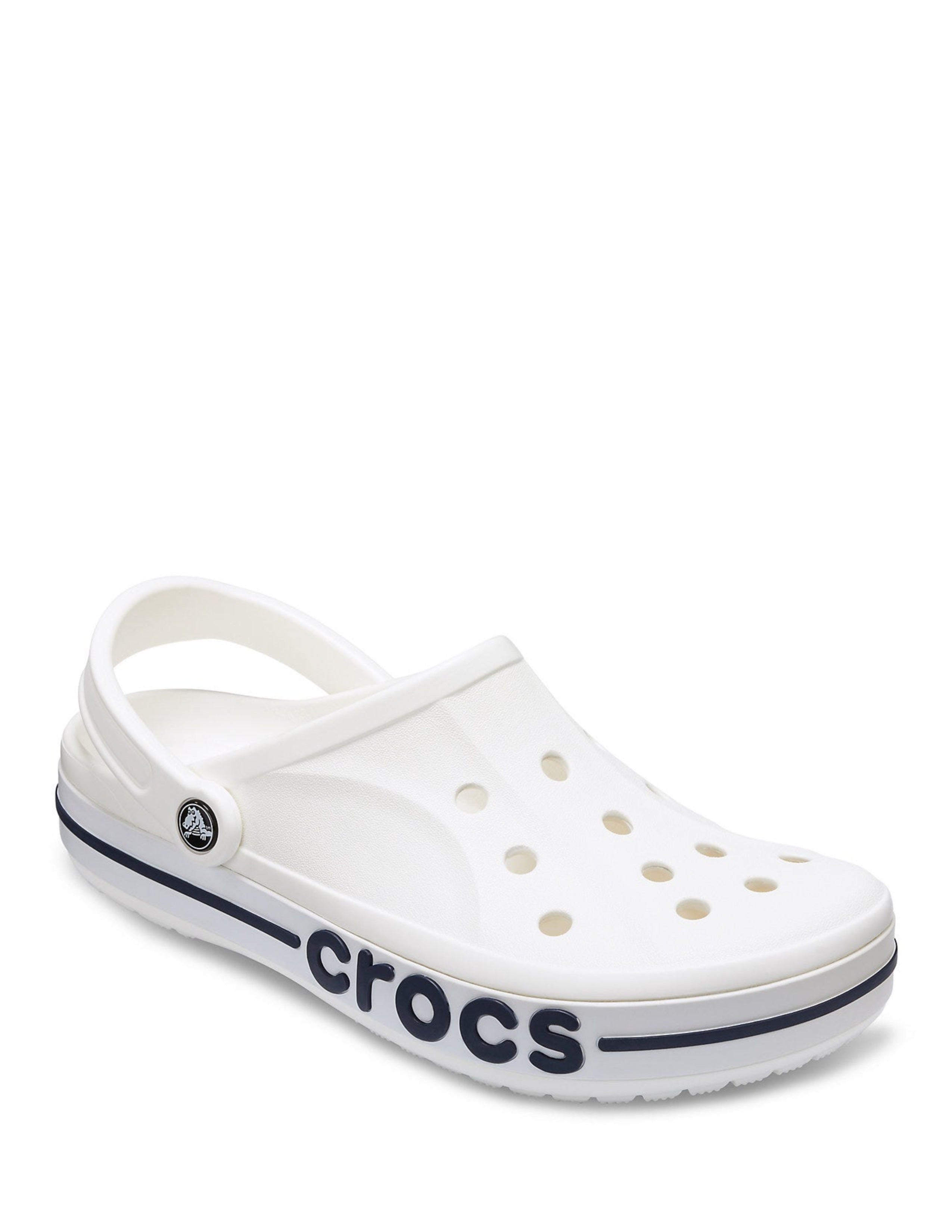 Womens Crocss Bayaband Classic clogs White With 10 Jibbits Charms