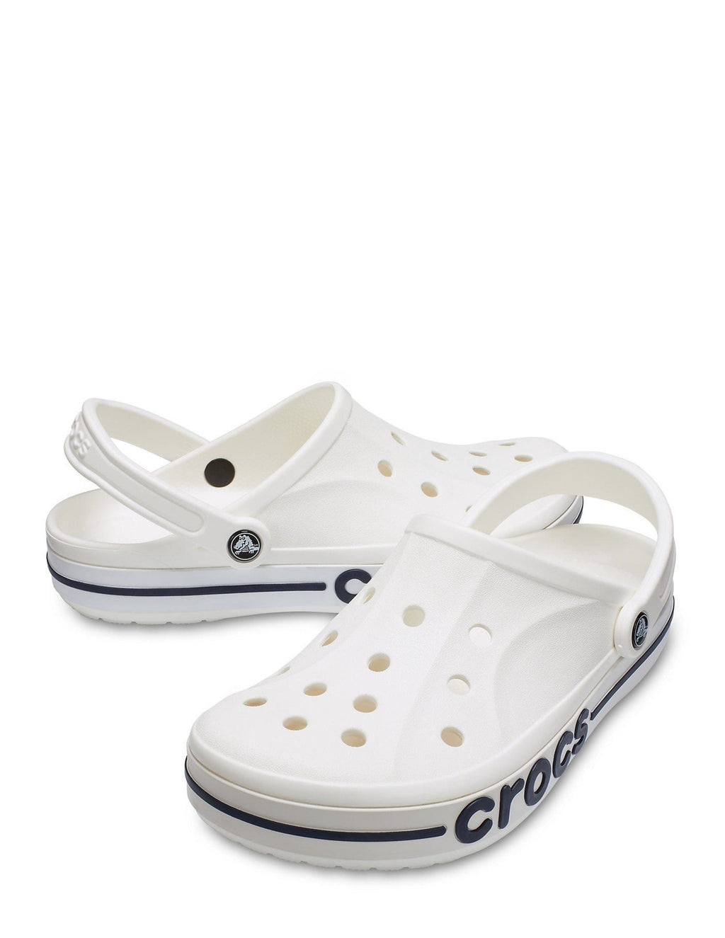 Womens Crocss Bayaband Classic clogs White With 10 Jibbits Charms