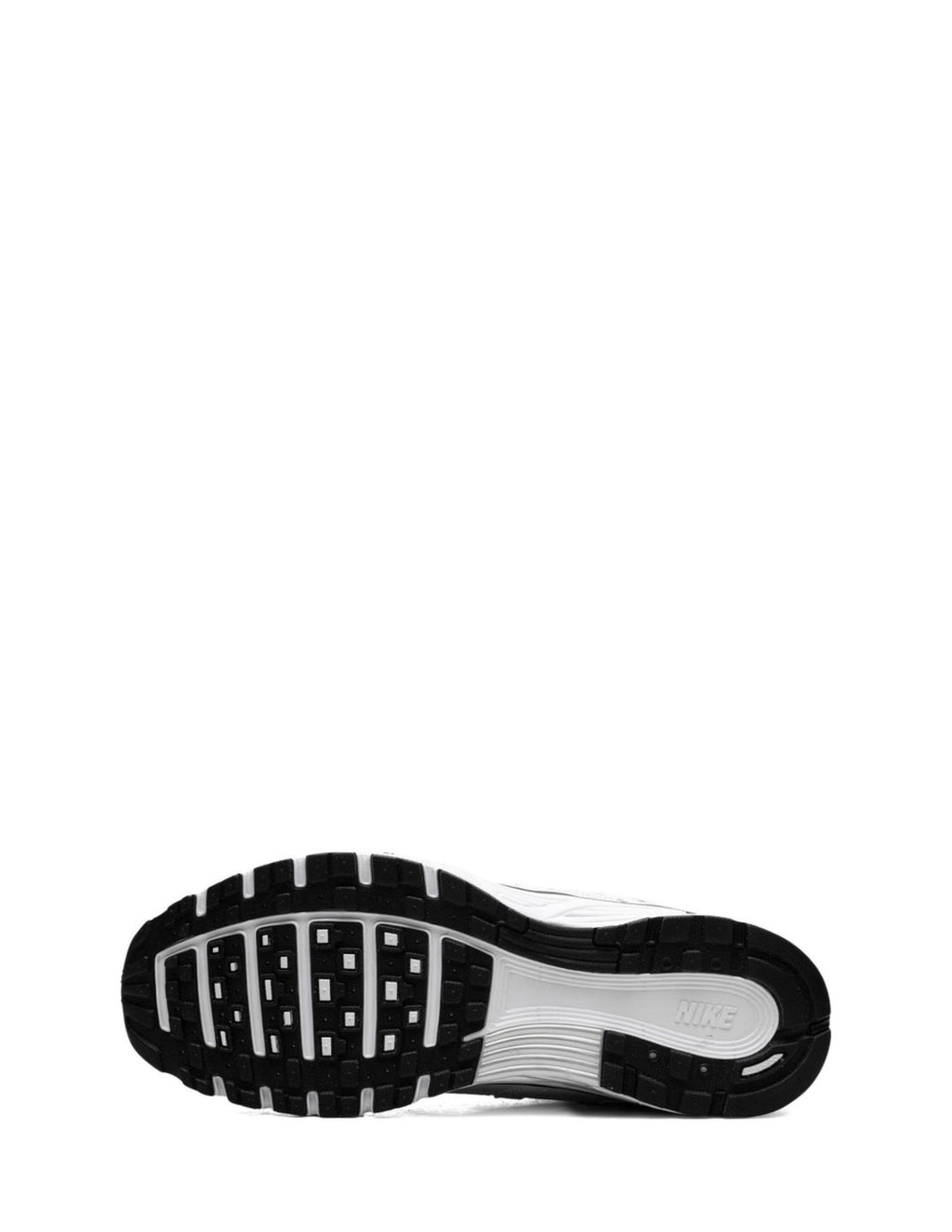 nikee P-6000 in White Black Metallic Silver
