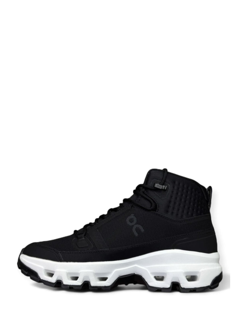 On Running Cloudrock Mid Waterproof Black White