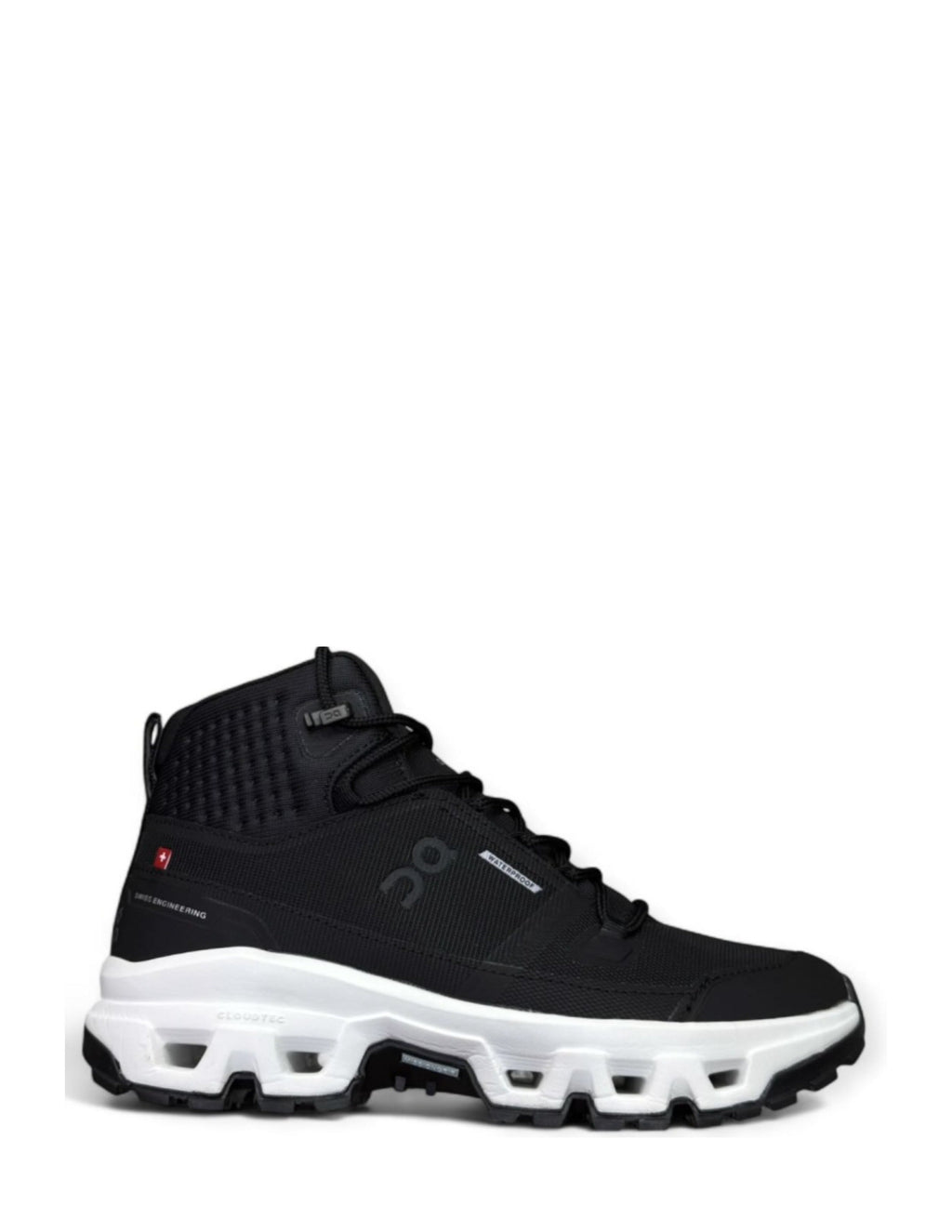 On Running Cloudrock Mid Waterproof Black White