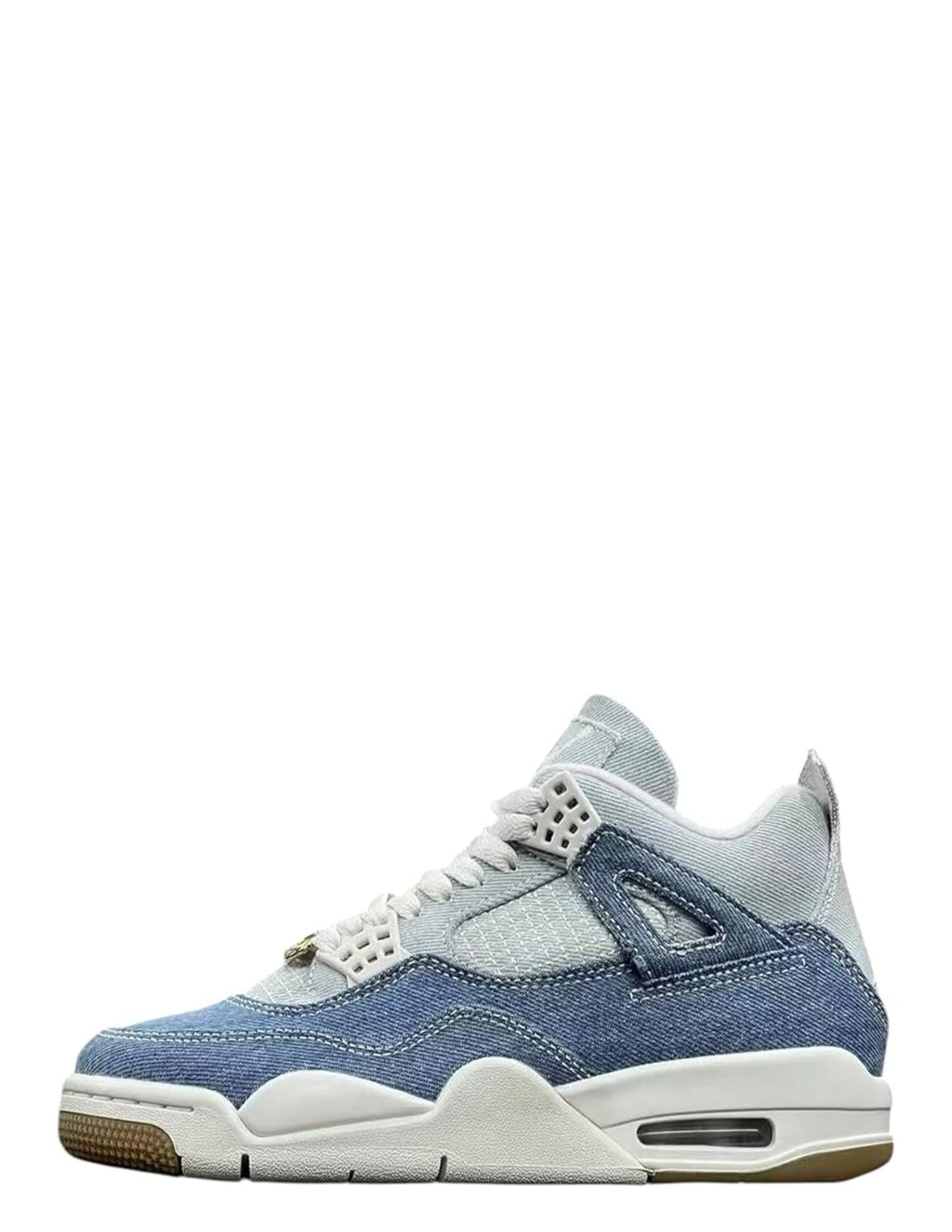 AIR JORDAN RETRO 4 WORN BLUE DENIM