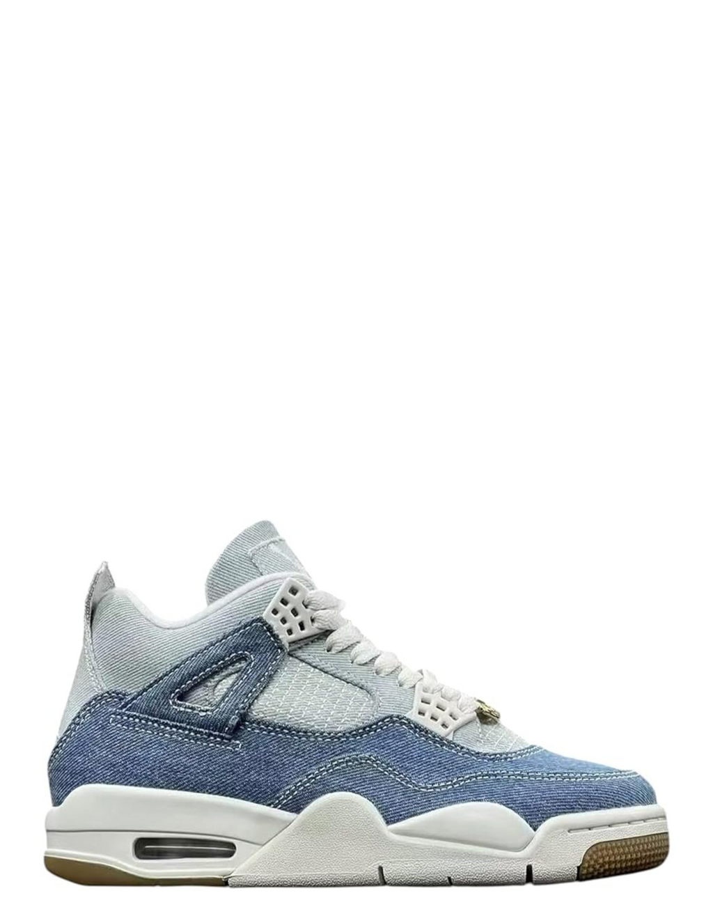 AIR JORDAN RETRO 4 WORN BLUE DENIM