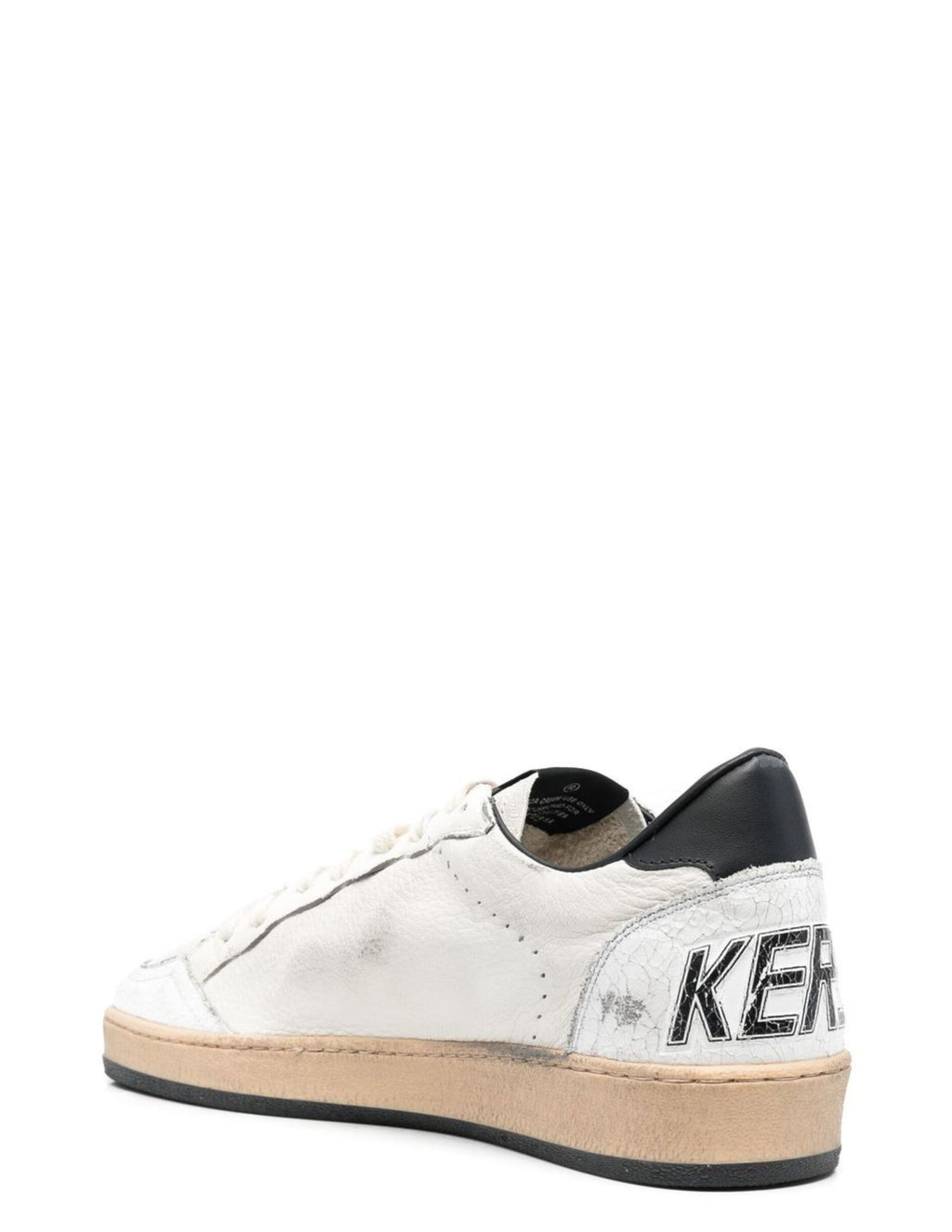 Golden Goose White Sneakers with Black Star 486