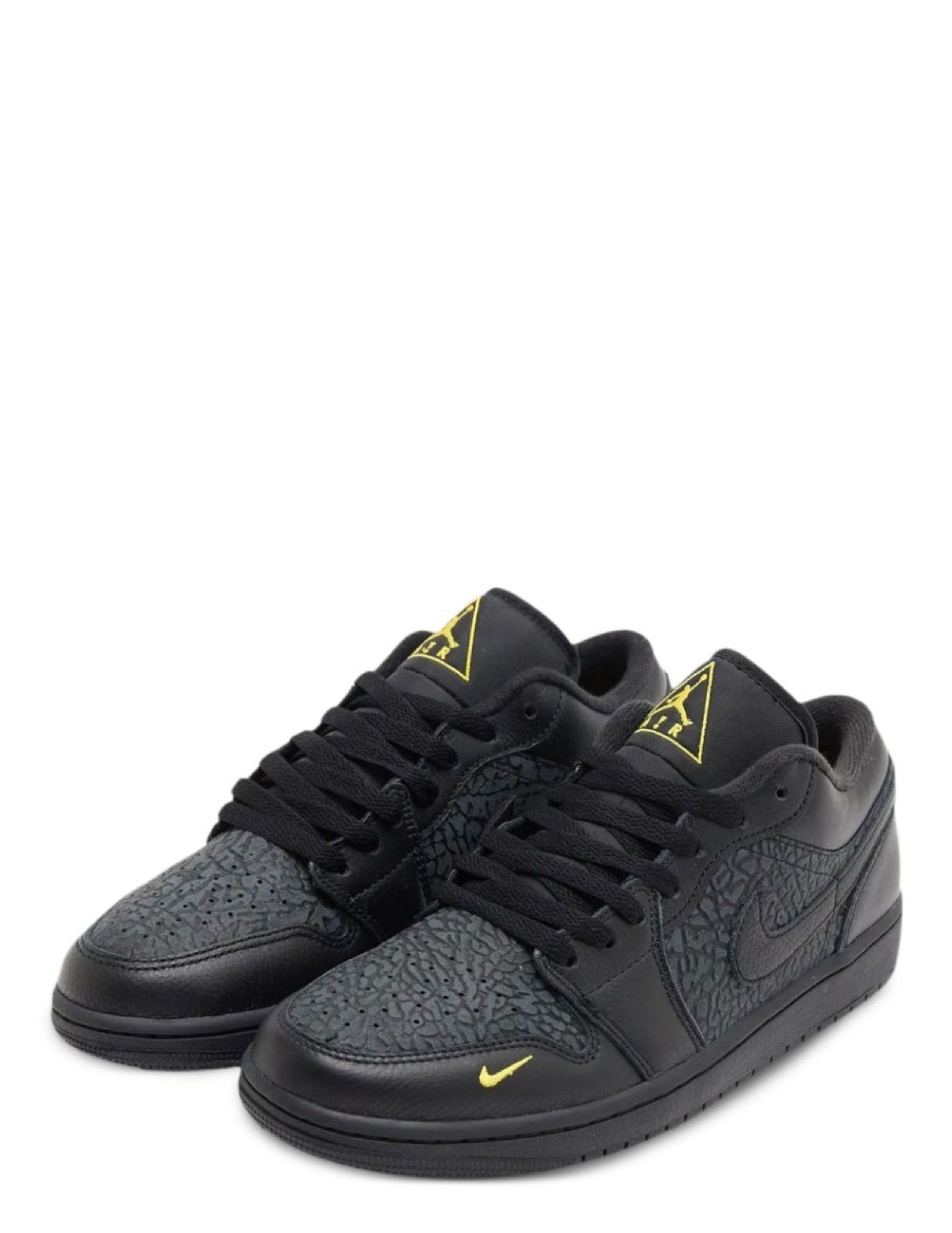 Nikee Air Jordan 1 Low SE Black Anthracite Tour Yellow