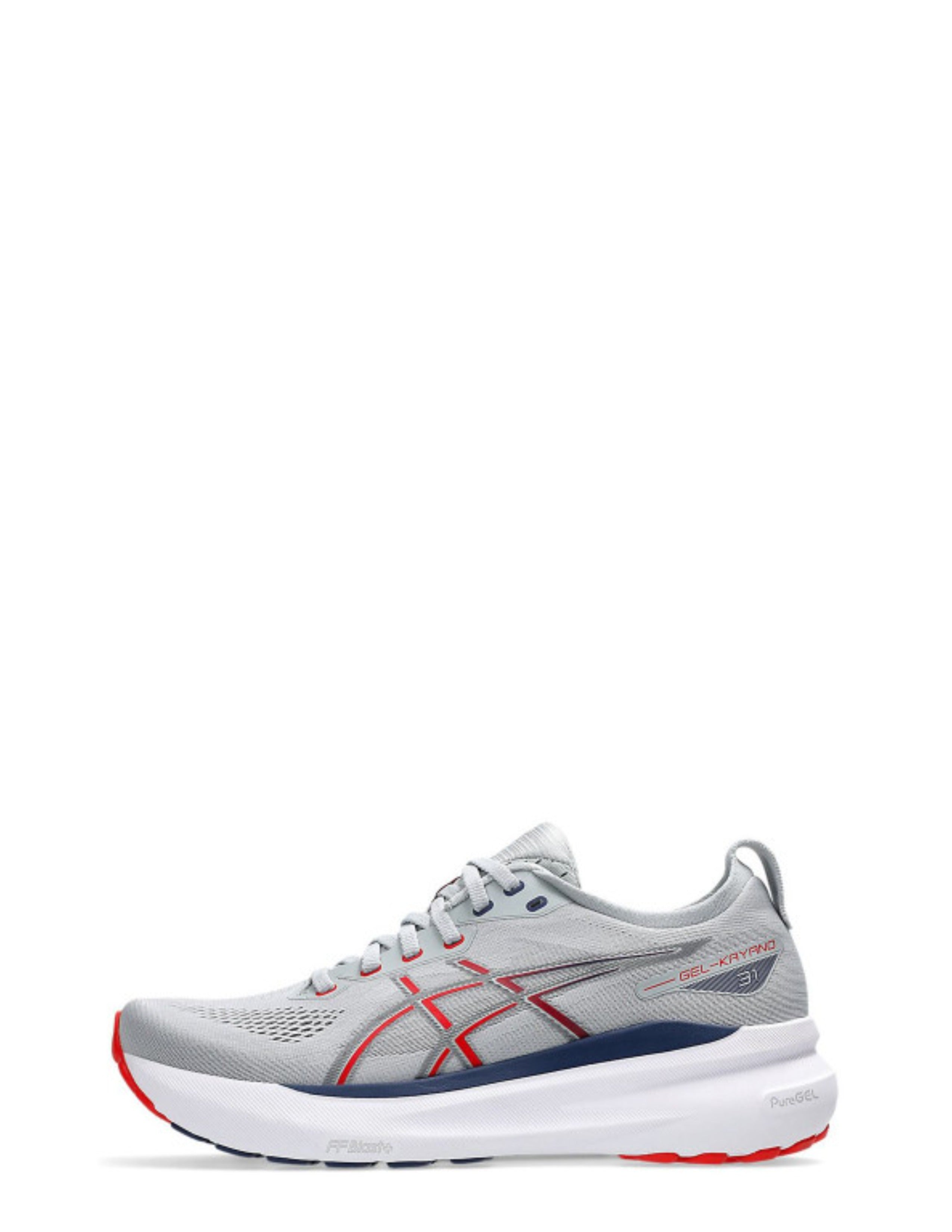 Asicss Gel Kayano 31 Piedmont Grey Fiery Red