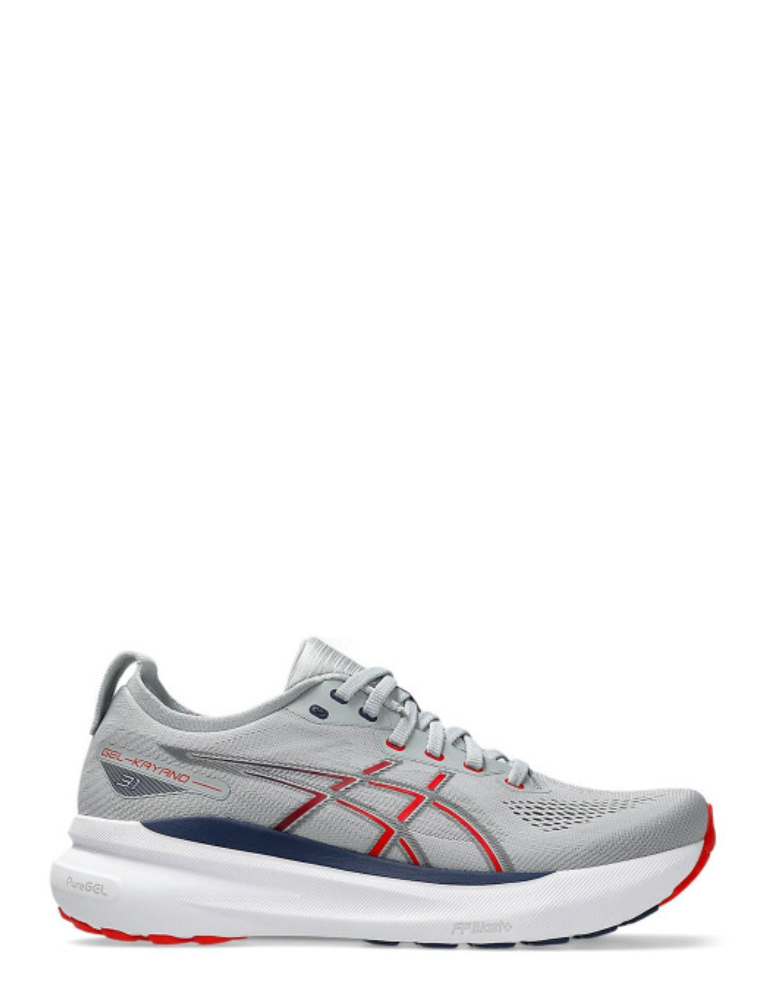 Asicss Gel Kayano 31 Piedmont Grey Fiery Red