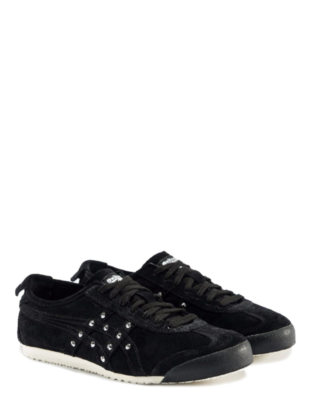 Onitsukka Tiger Unisex Mexico 66 Sneakers Black Suede Diamond