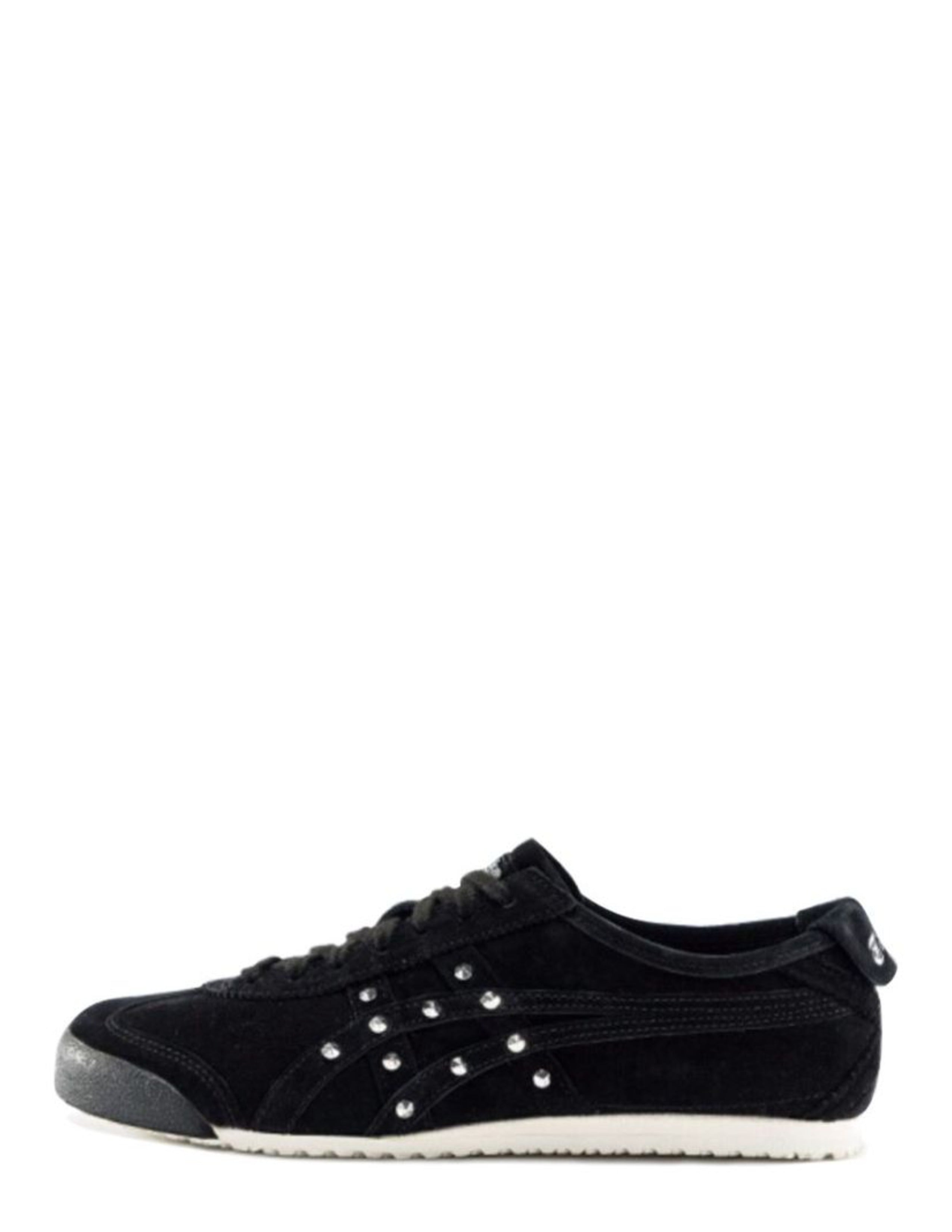 Onitsukka Tiger Unisex Mexico 66 Sneakers Black Suede Diamond