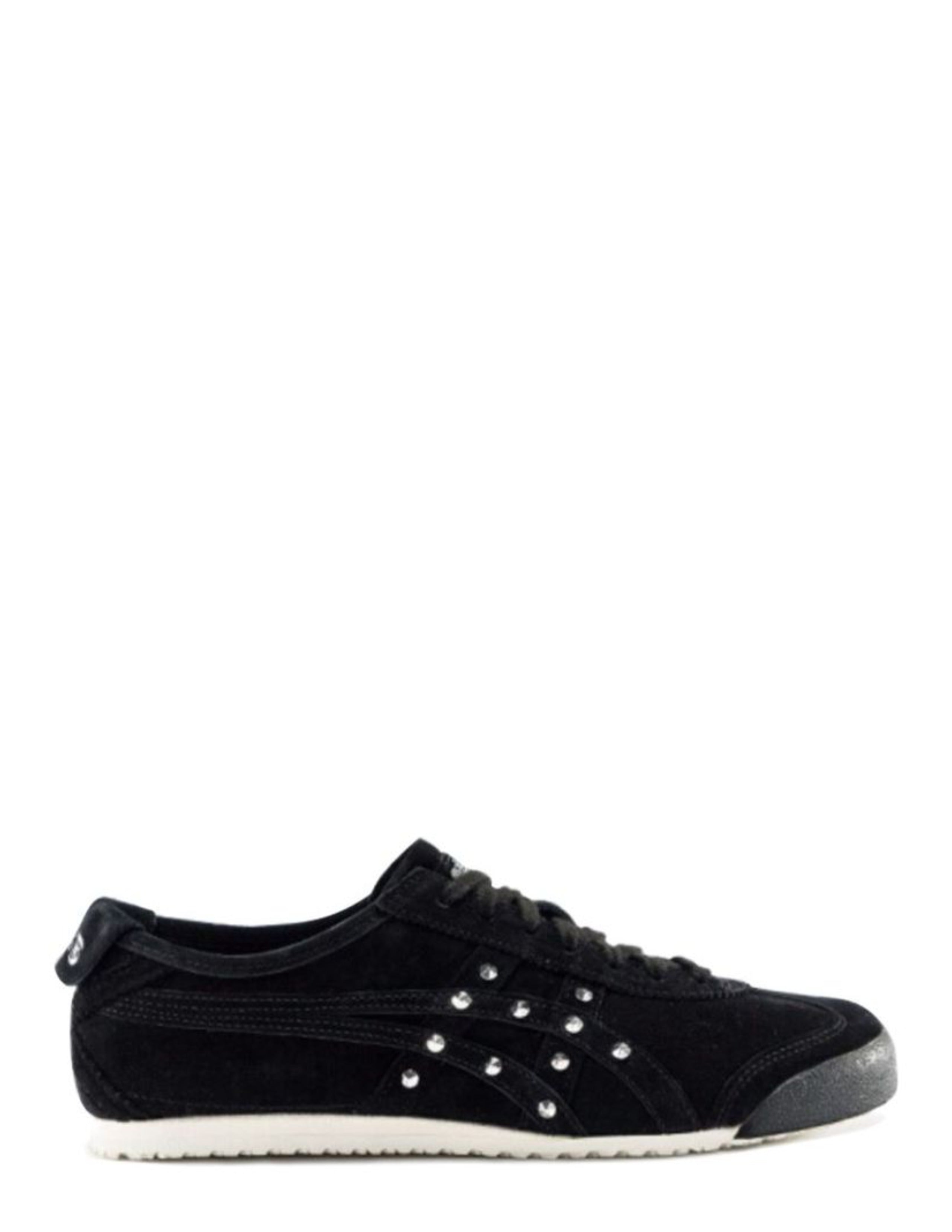 Onitsukka Tiger Unisex Mexico 66 Sneakers Black Suede Diamond