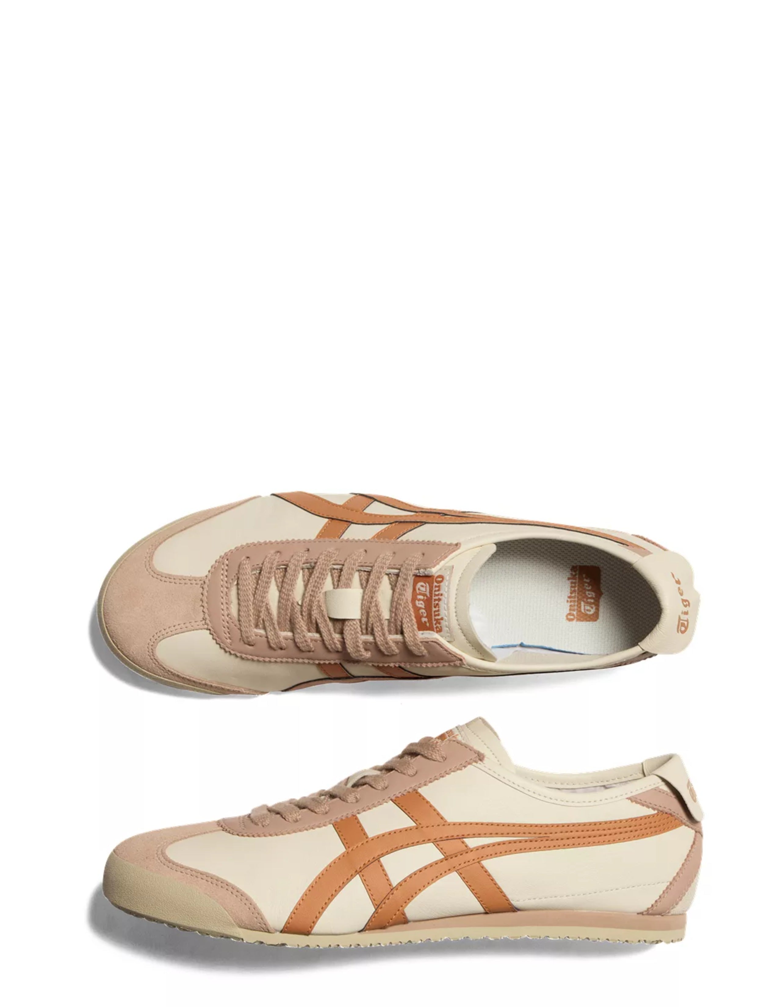 Onitsukka Tiger Mexico 66 Birch and Rust Orange