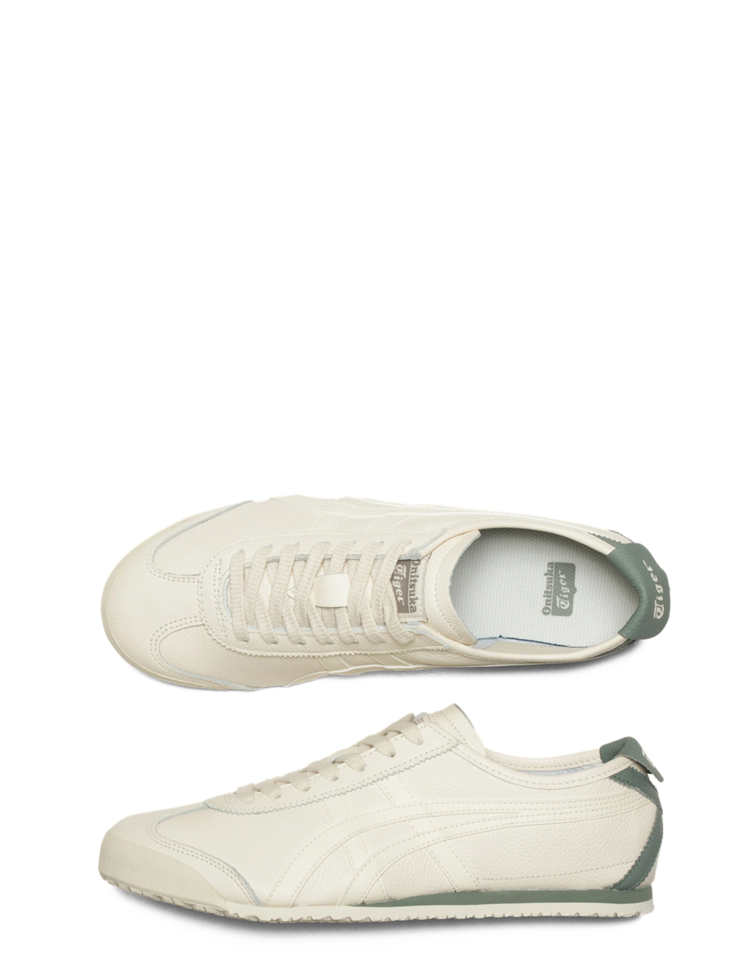 ONITSUKA TIGER MEXICO 66 CREAM GREEN 1ST LETHER QUALITY