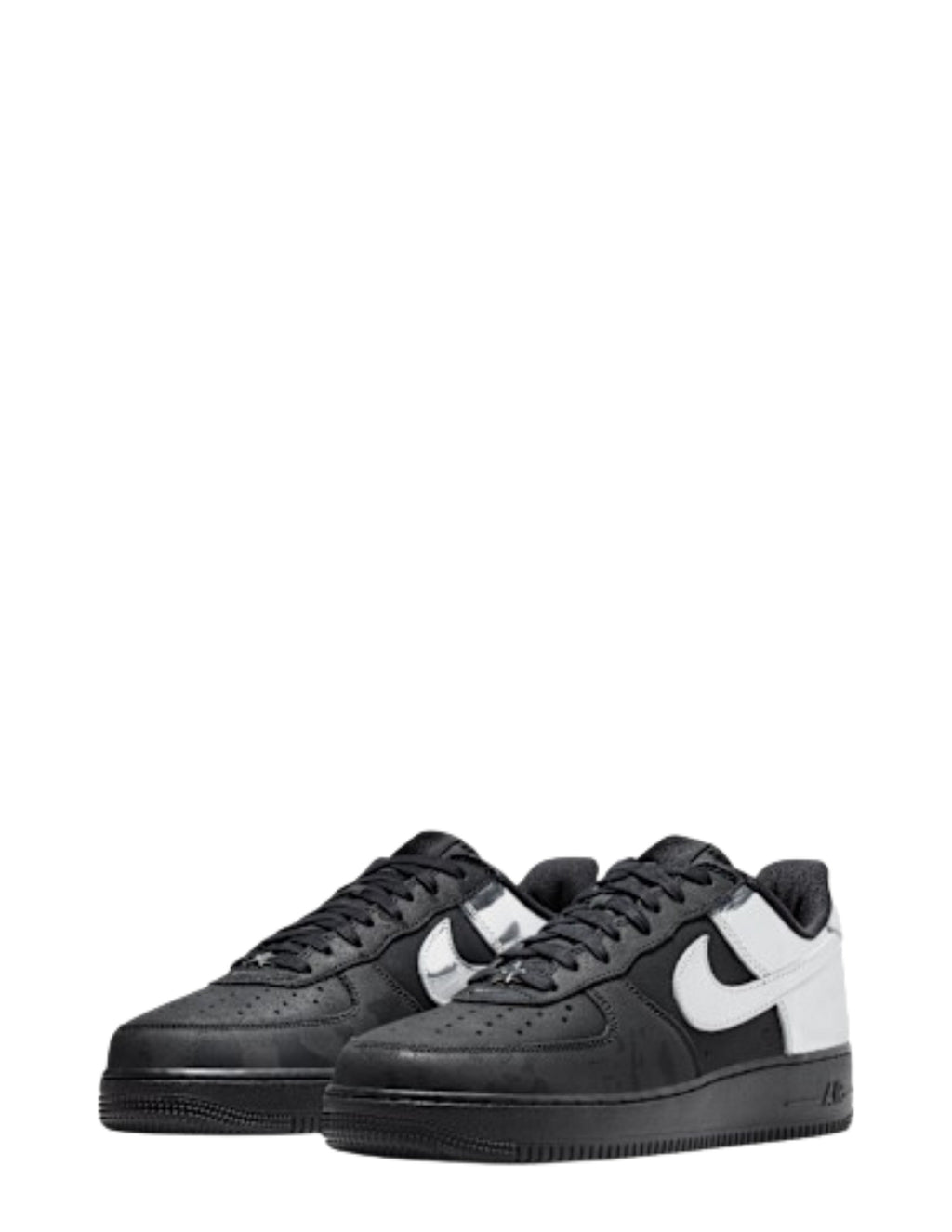 Nik e Airforce 1 All star metallic silver black (Glow in dark)