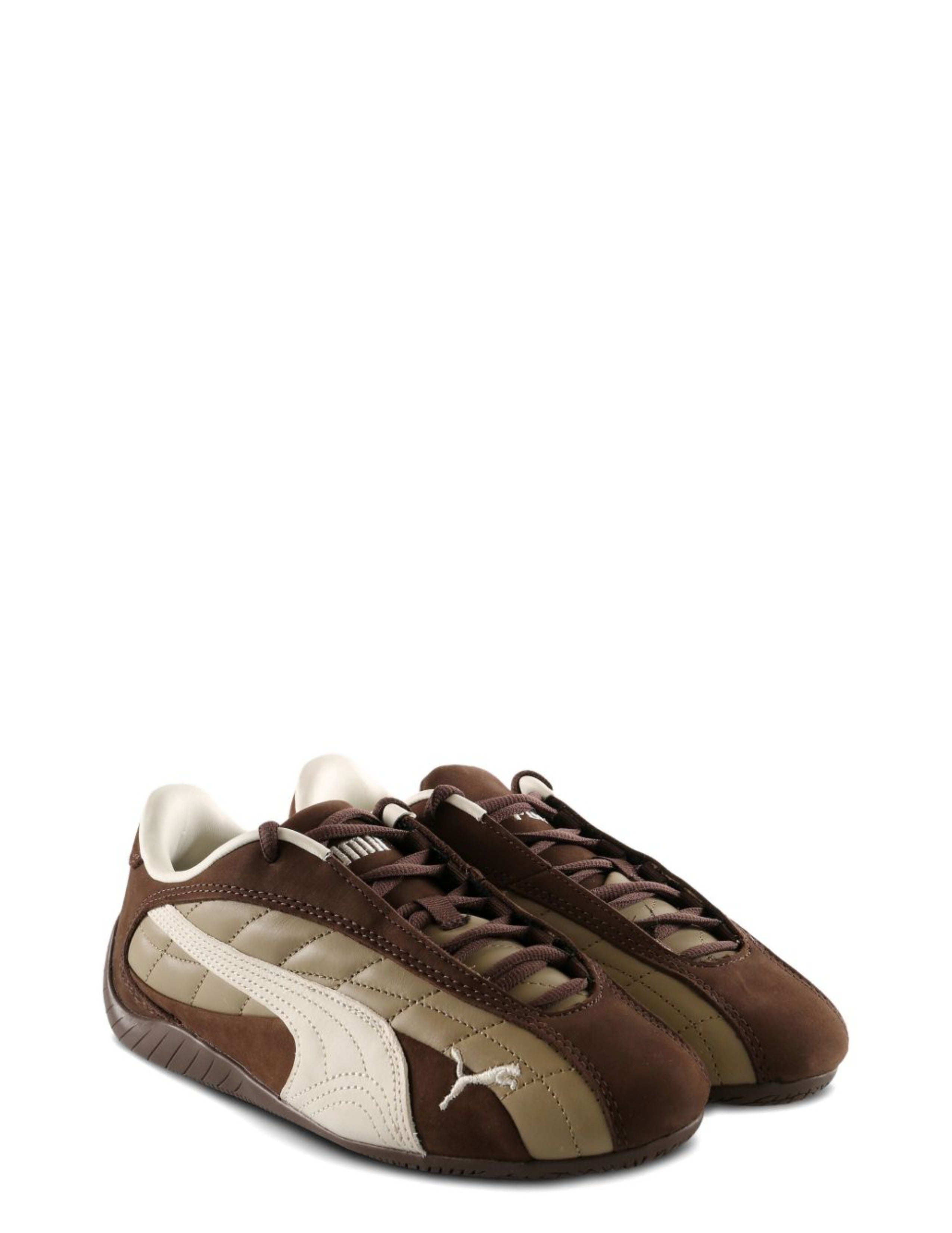 Pumaa SPEEDCAT PLUS QUILTEDESPRESSO BROWNWARM WHITE