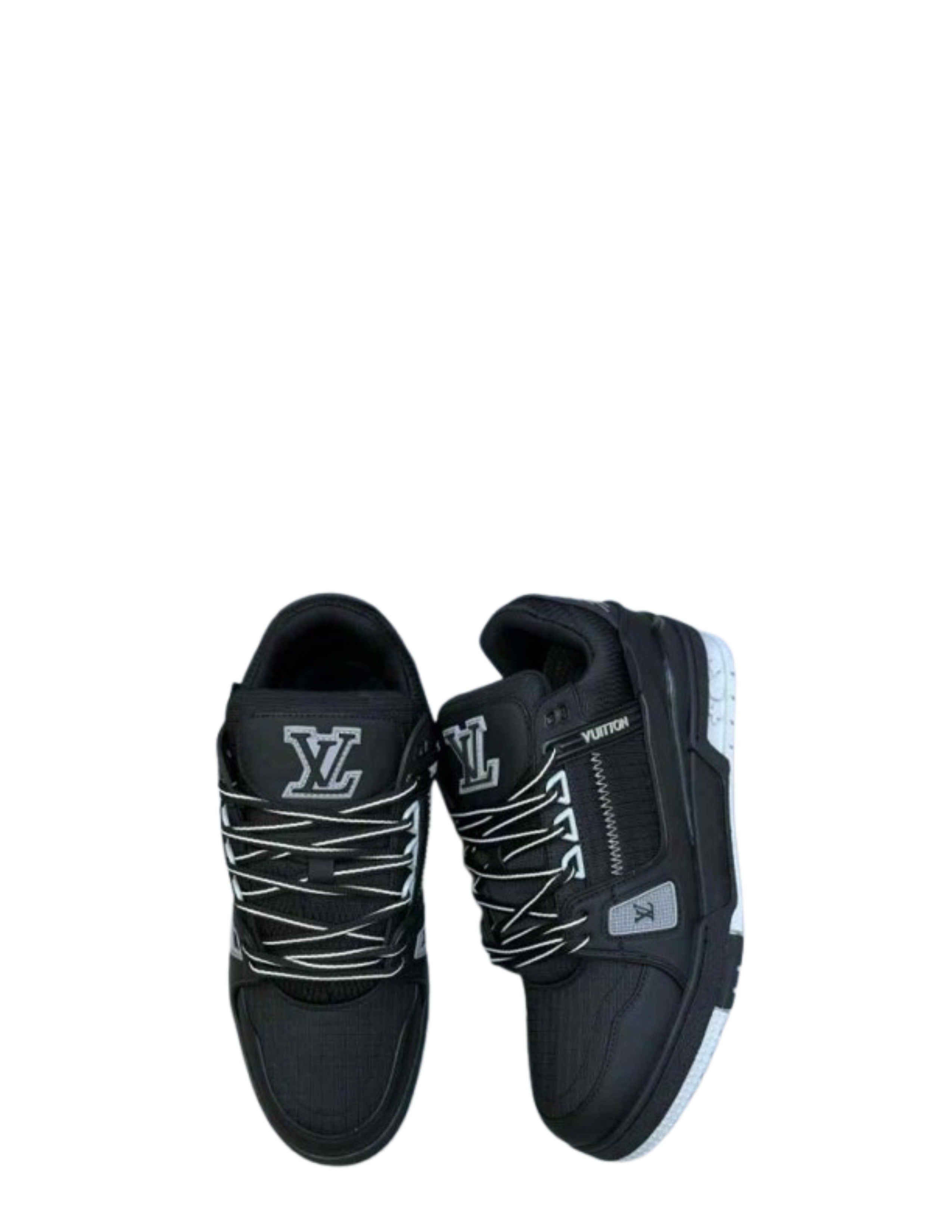 louiss Vuitton LV Trainer Sneakers black grey
