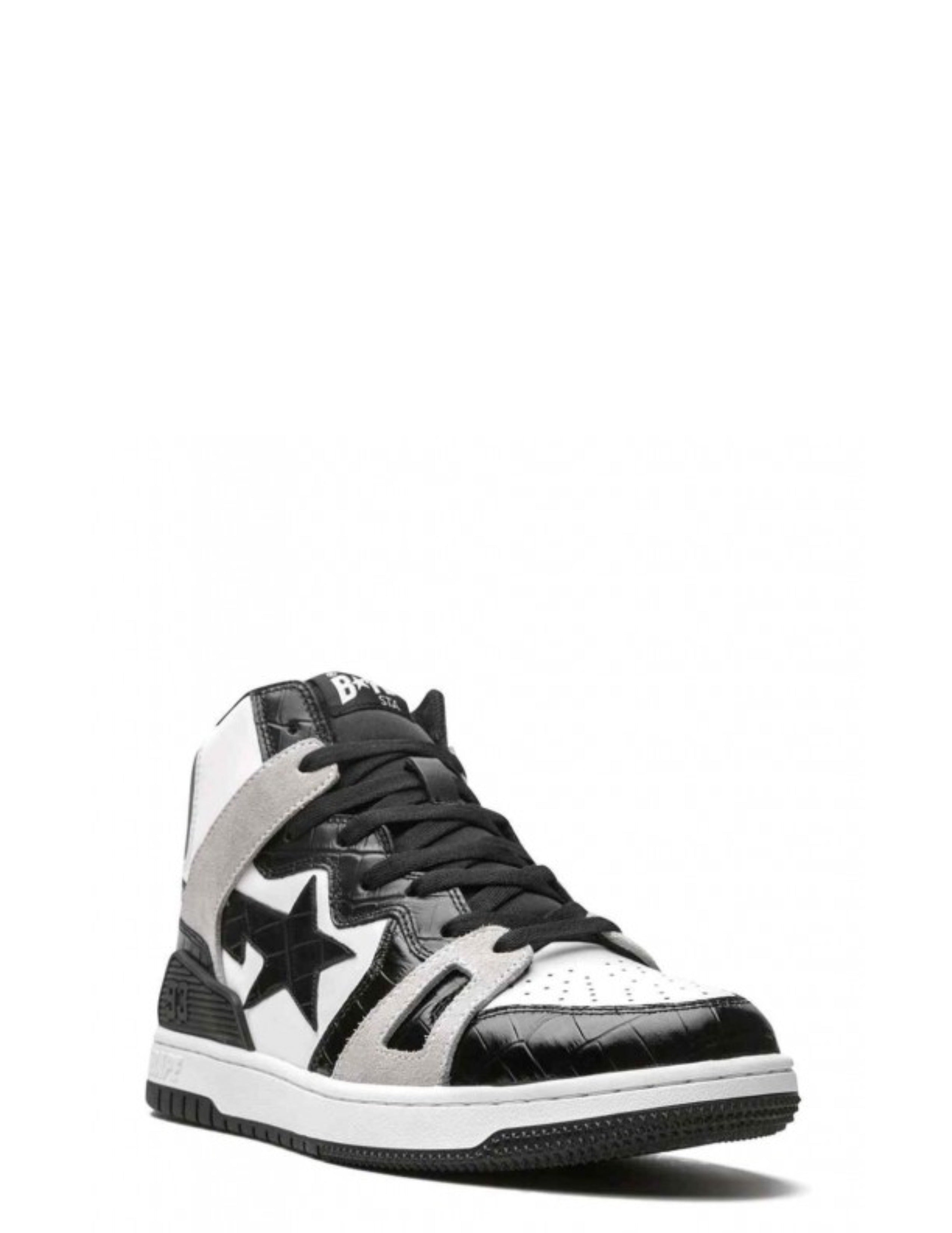 A Bathing Ape Bape Sta 93 Hi Black Light Grey Men s
