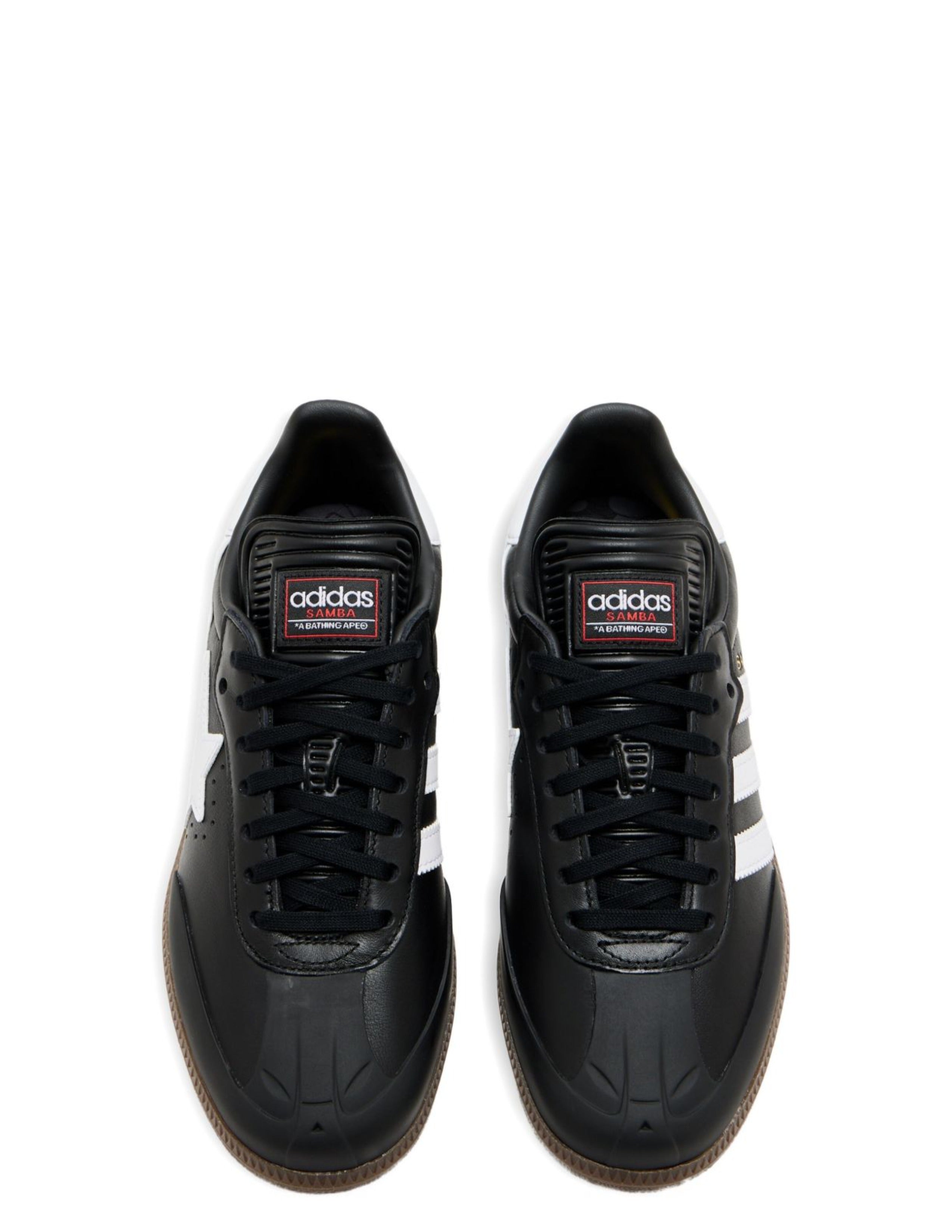 ADIDA.S SAMBA BAPE BLACK WHITE BLACK SNEAKER