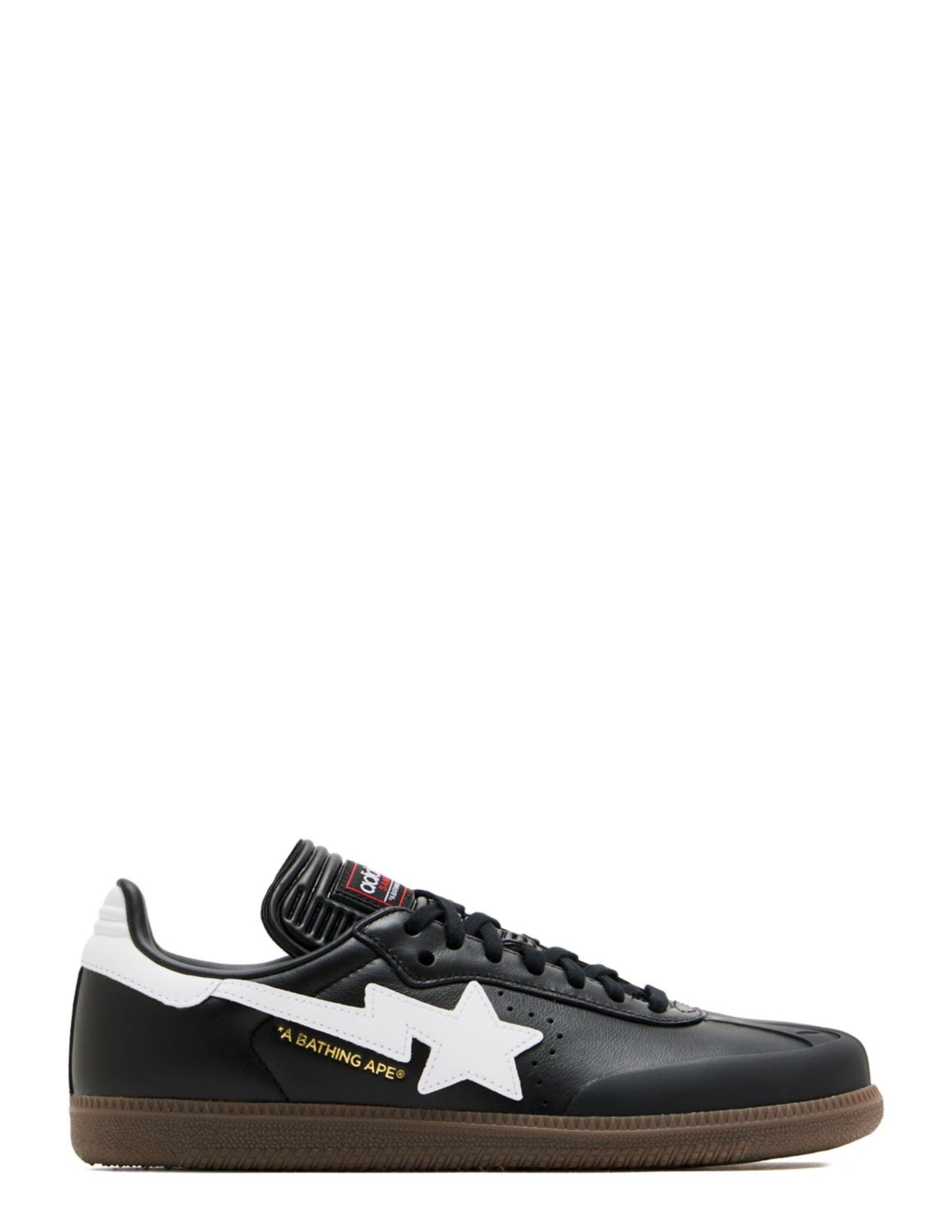 ADIDA.S SAMBA BAPE BLACK WHITE BLACK SNEAKER