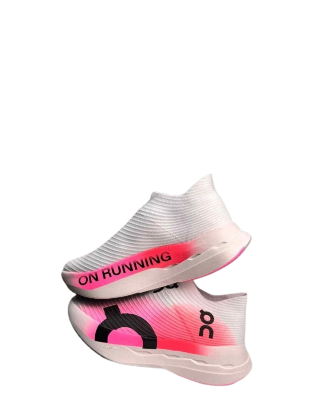 On Cloudboom Strike LS White and Raspberry 5068