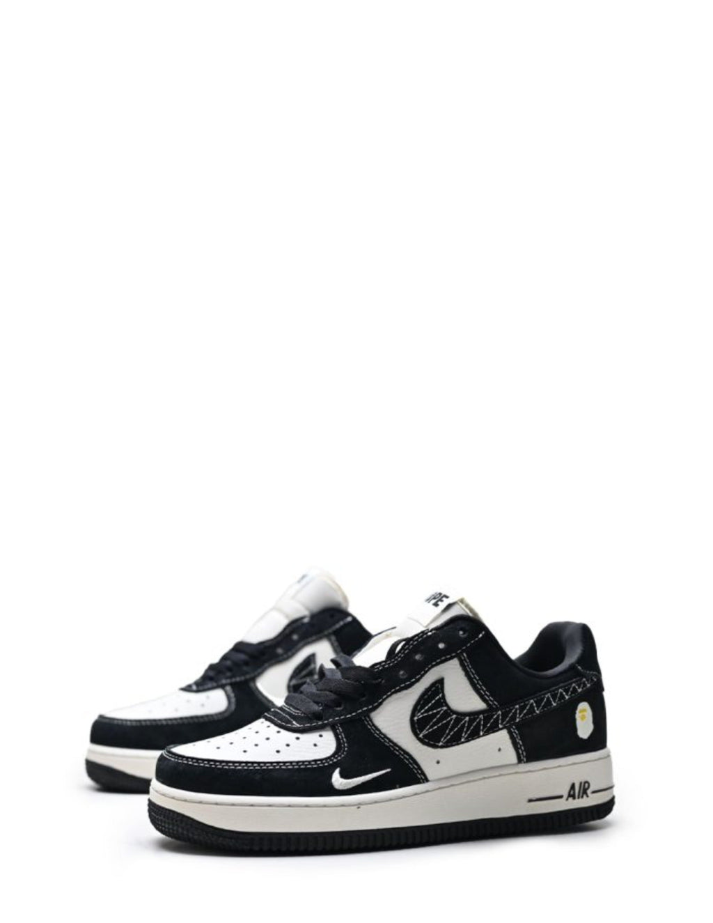 Airforce 1 bape Black White