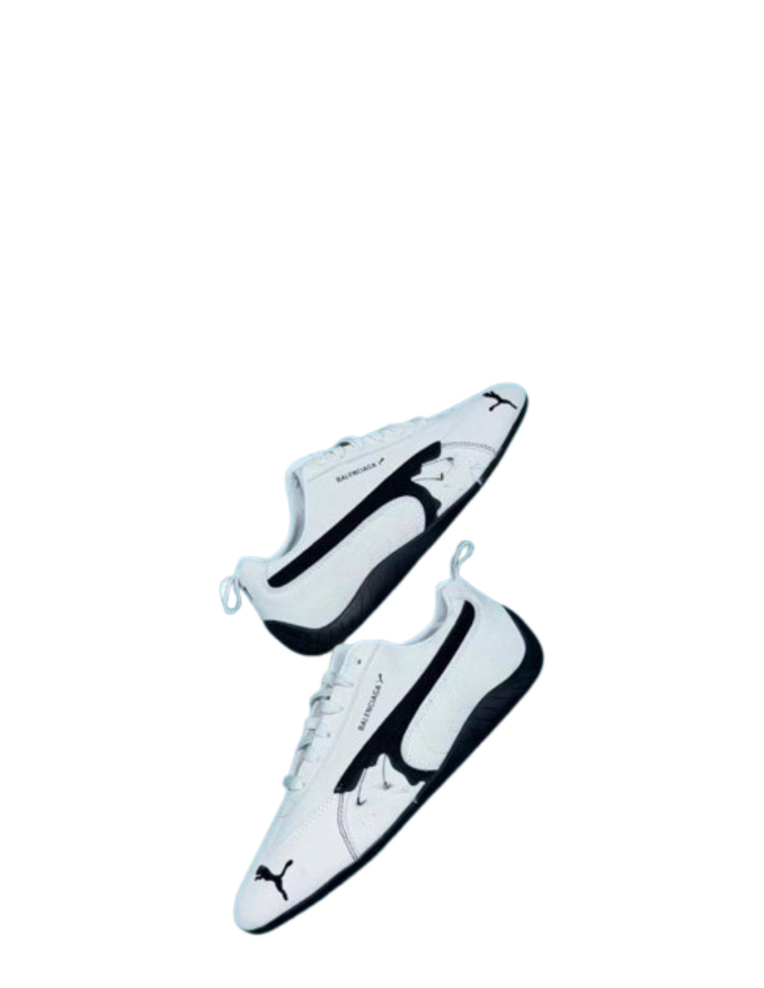 WMN Balenciaga x Pumma White and Black Athletic Shoes