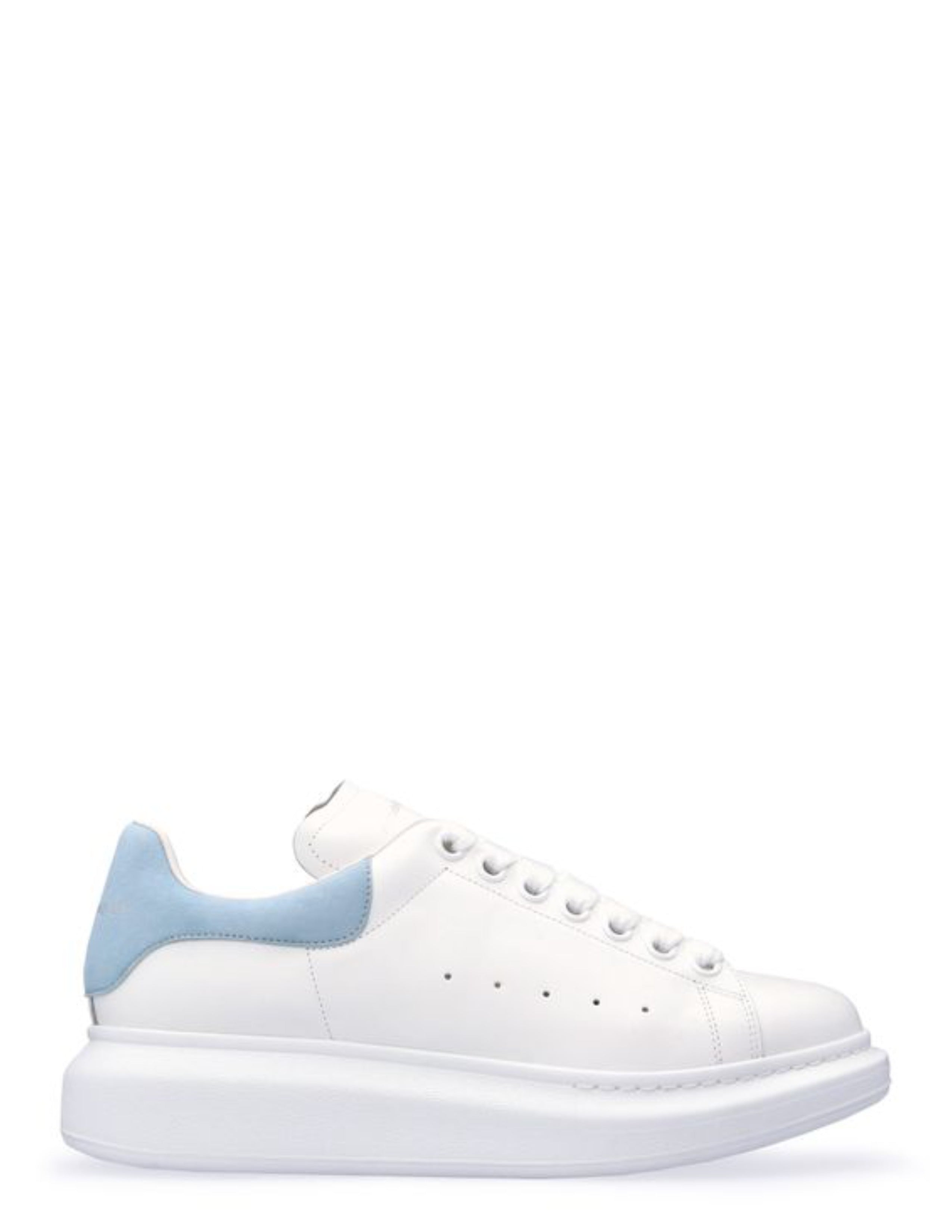 ALEXANDAR MCQUEE.N WHITE BLUE SNEAKERS