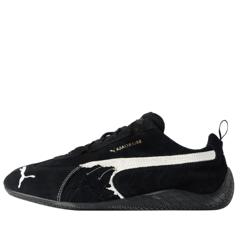 Pumaa. x Balenciaga Speedcat Suede Distressed BLACK