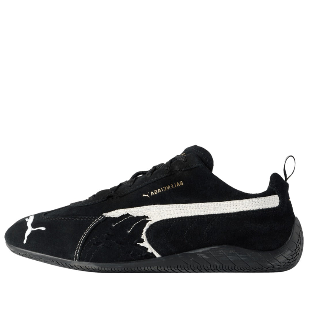 Pumaa. x Balenciaga Speedcat Suede Distressed BLACK