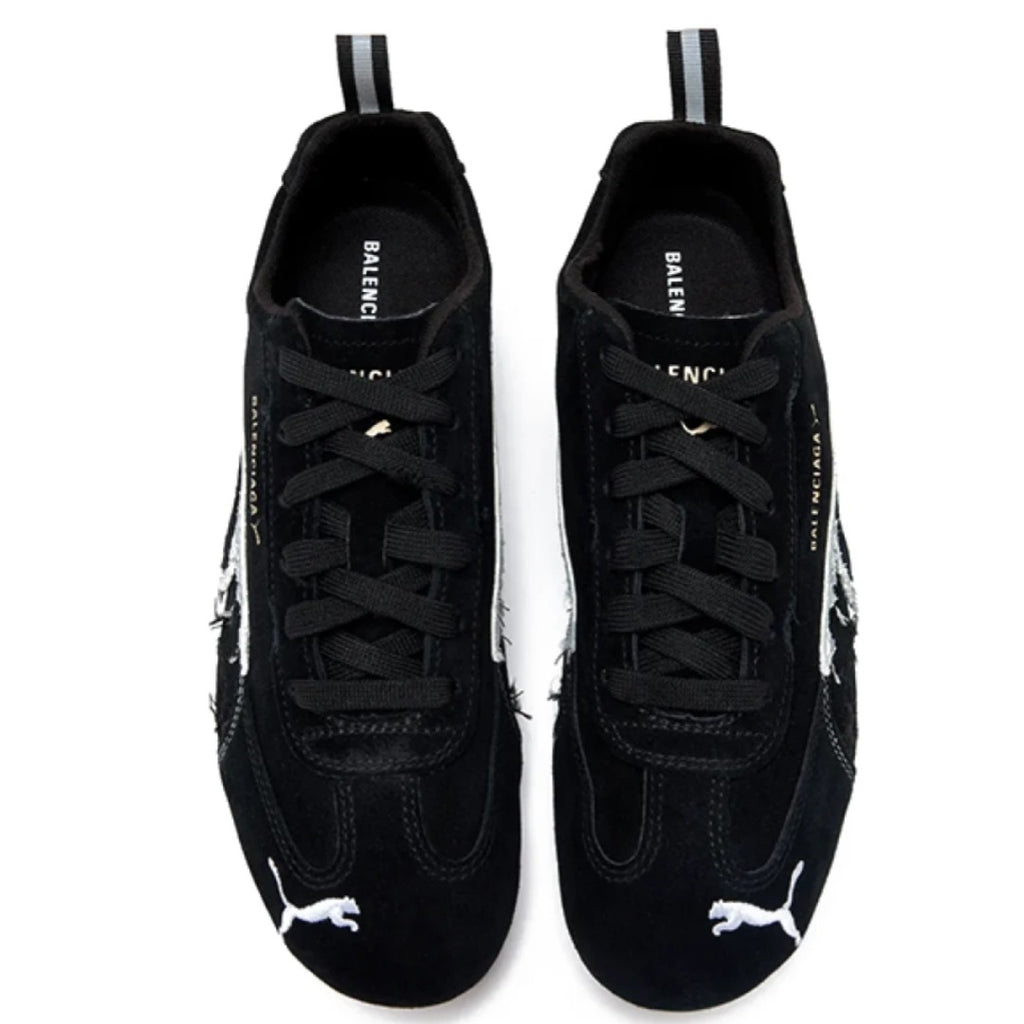 Pumaa. x Balenciaga Speedcat Suede Distressed BLACK