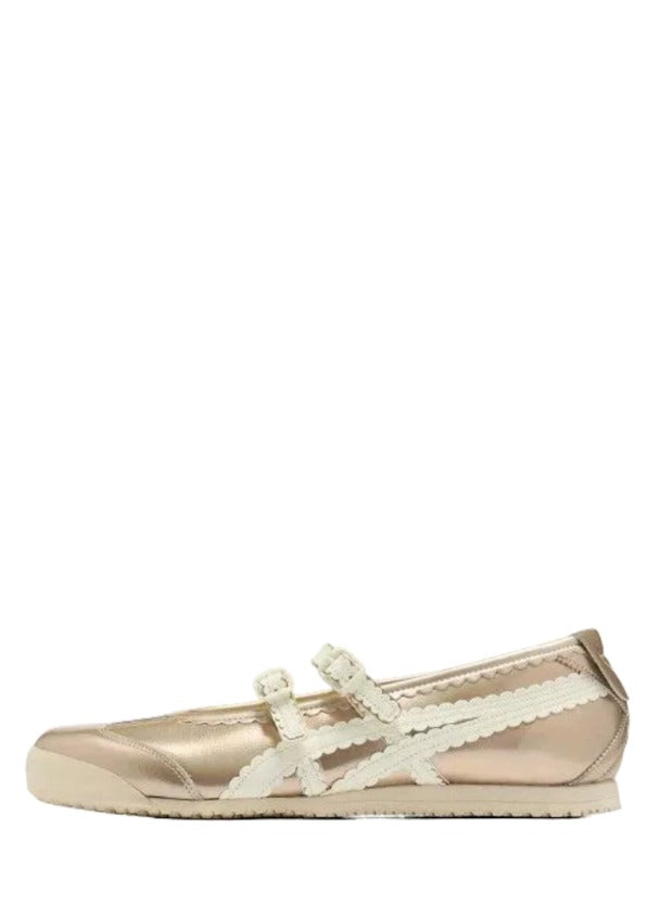 Onitsukaa Tiger Mexico 66 TGRS Metallic Pack Champagne Cream