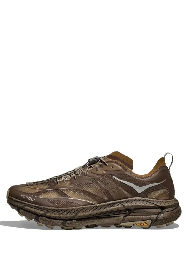 Hoka X Satisfy Mafate Speed 4 Light Rubber Brown 277