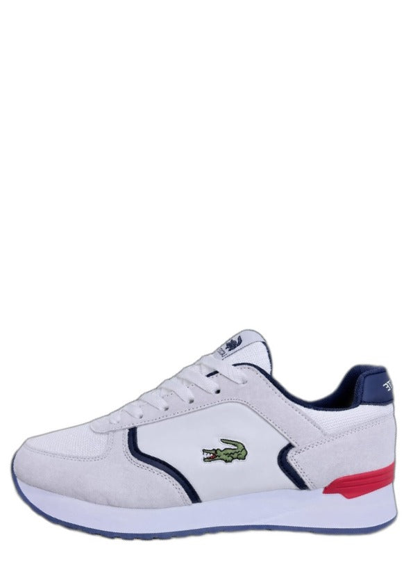 Lacostee Partner Piste White Navy Blue and Red 6110