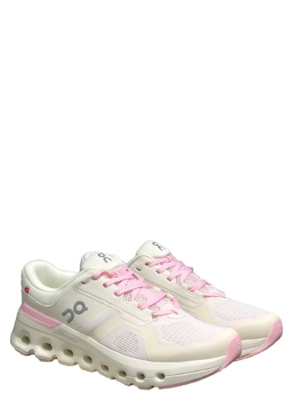 On Running Cloud Runner Shoes White Pink Sporty Elegant 1227