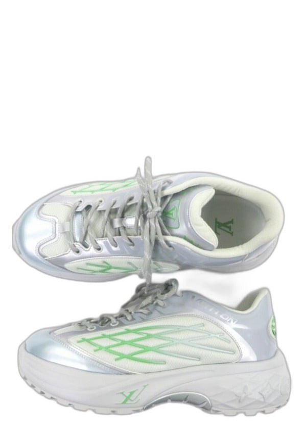 Louis Vuitton LV Discovery Lace Up Silver Green 1813