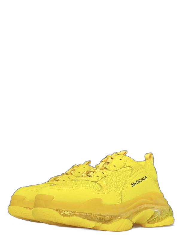 Balenciaga Triple S Clear Sole Sneakers Yellow