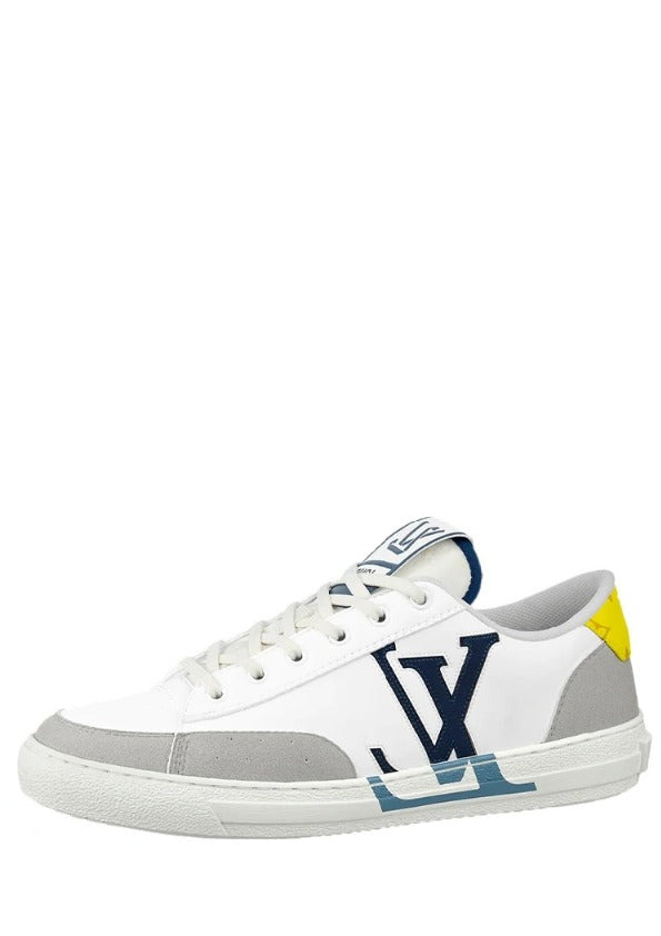 Monogram Unisex Street Style Bi color Logo Sneakers