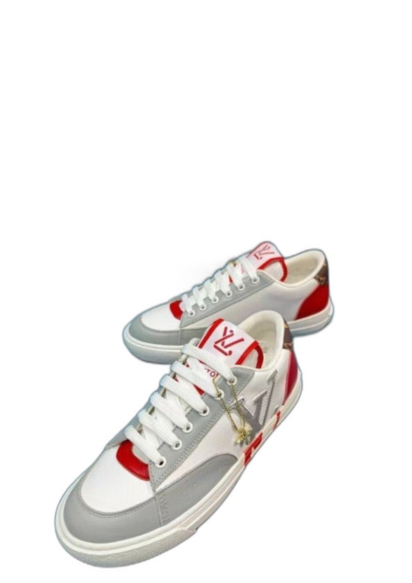 Louiss Vuittonn LV Charlie Sneaker White Red