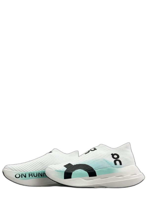 On Cloudboom Strike LS White and Mint Green 5052