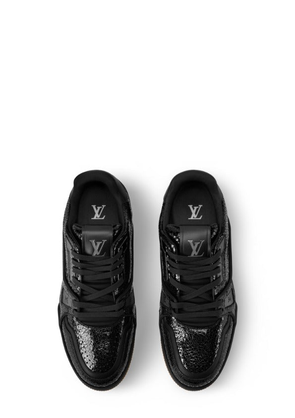 Louiss Vuittonn LV Trainer Leather Black Gum