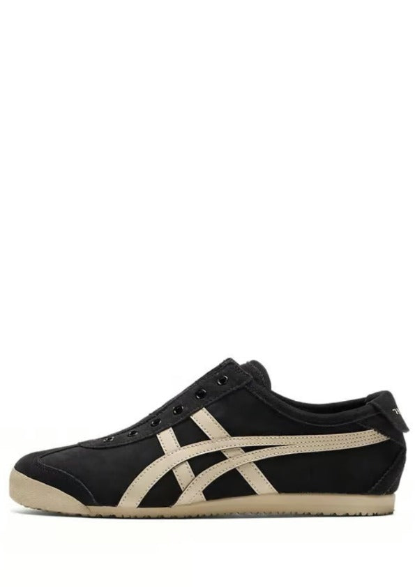 onitsukaa tigerr mexico 66 slip on black putty