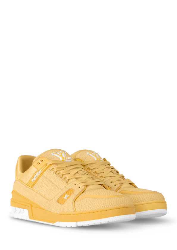 louiss Vuitton lv trainer yellow white