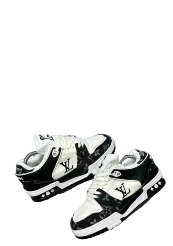 louiss Vuitton Lv Trainer Nigo Denim Black White
